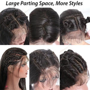 6x4 Density Virgin Vietnamese Raw Hair Transparent Lace Front Pre-Plucked Bleached Knots